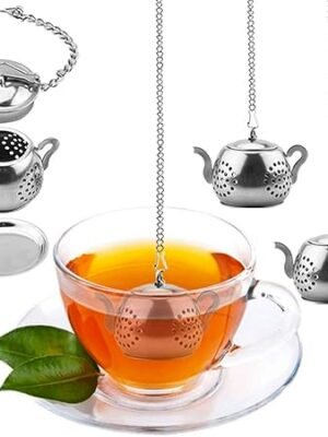 61T1fi0dU4L._AC_SY450_.jpg Loose Leaf Tea Infuser 4PCS Tea Strainer Stainless Steel Tea Ball
