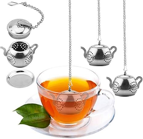 61T1fi0dU4L._AC_SY450_.jpg Loose Leaf Tea Infuser 4PCS Tea Strainer Stainless Steel Tea Ball