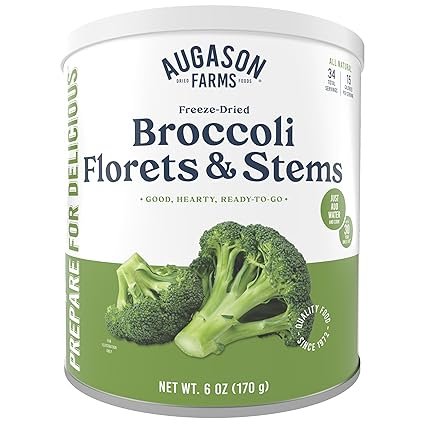 71-kiRd0nbL._SX425_.jpg Dried Broccoli Florets 34 Servings
