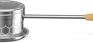 Tea Strainers for Loose Tea 304 Stainless Steel Tea Infuser with Heat Proof Handles