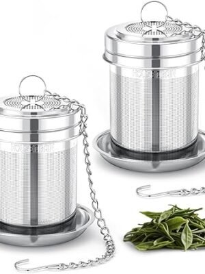 71VjJGxSKcL._AC_SX466_.jpg 2 Pack Tea Strainers for Loose Tea for Brew Tea Spices & Seasoning