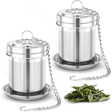2 Pack Tea Strainers for Loose Tea for Brew Tea Spices & Seasoning