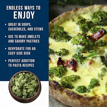 81N3noqOThL._SX425_-1.jpg Dried Broccoli Florets 34 Servings
