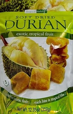 Tropical Fields Soft Dried Durian Exotic Tropical Fruit