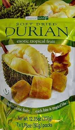 81RcHcTRpbL._SY445_.jpg Tropical Fields Soft Dried Durian Exotic Tropical Fruit