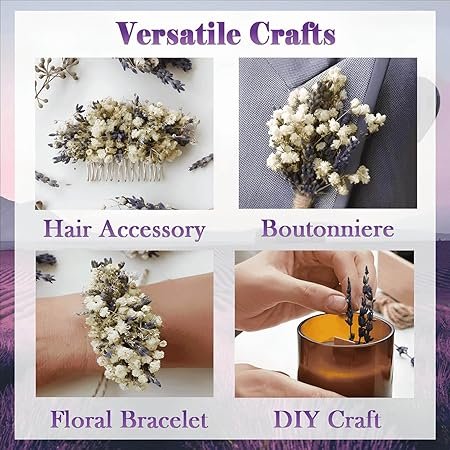 10 Pcs Mini Baby Breath Lavender Flower Bouquets