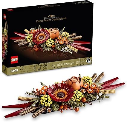 LEGO Icons Dried Flower Centerpiece Building Sets for Adults